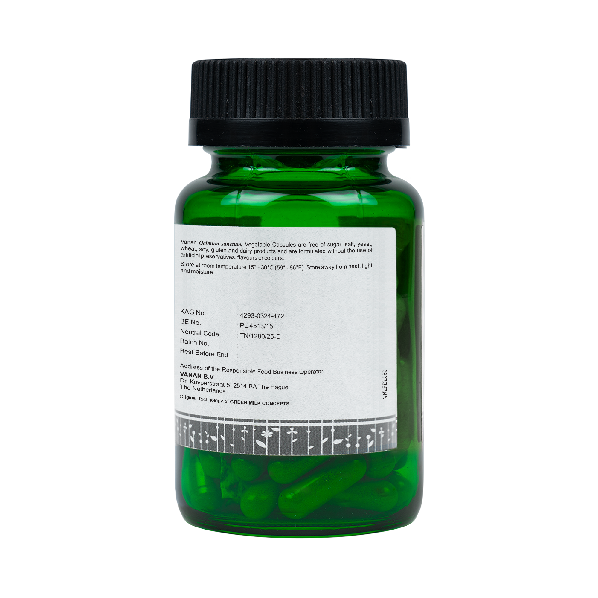 Vanan Holy Basil Capsules 60.00 Capsules