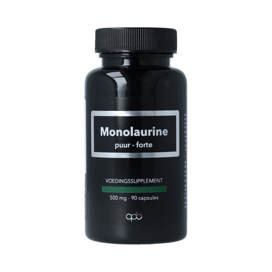 APB Holland Monolaurine puur supplement in 90 capsules, 500mg, for immune support and overall wellness.