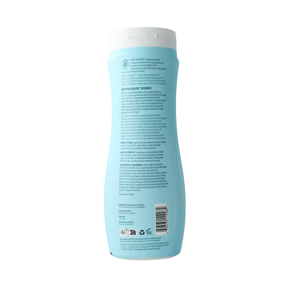 Attitude Shea Butter Curl Shampoo for Type 4 hair, 473ml, nourishing hair care product with rich shea butter for curls.