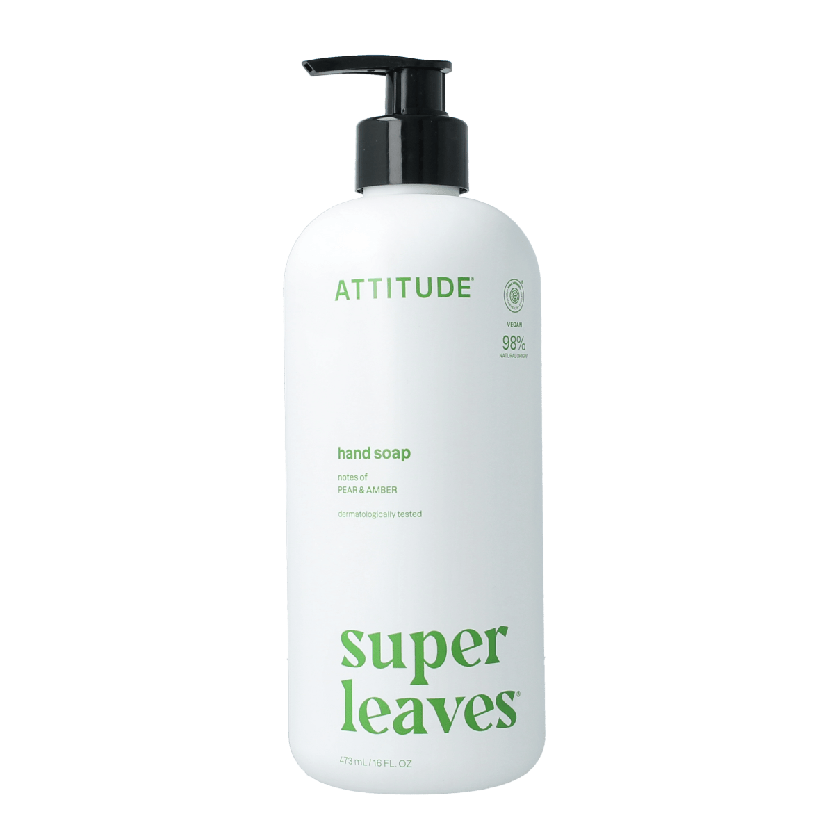 Attitude Zeep 473.00 Milliliter Attitude Super leaves handzeep pear & amber 473.00 Milliliter