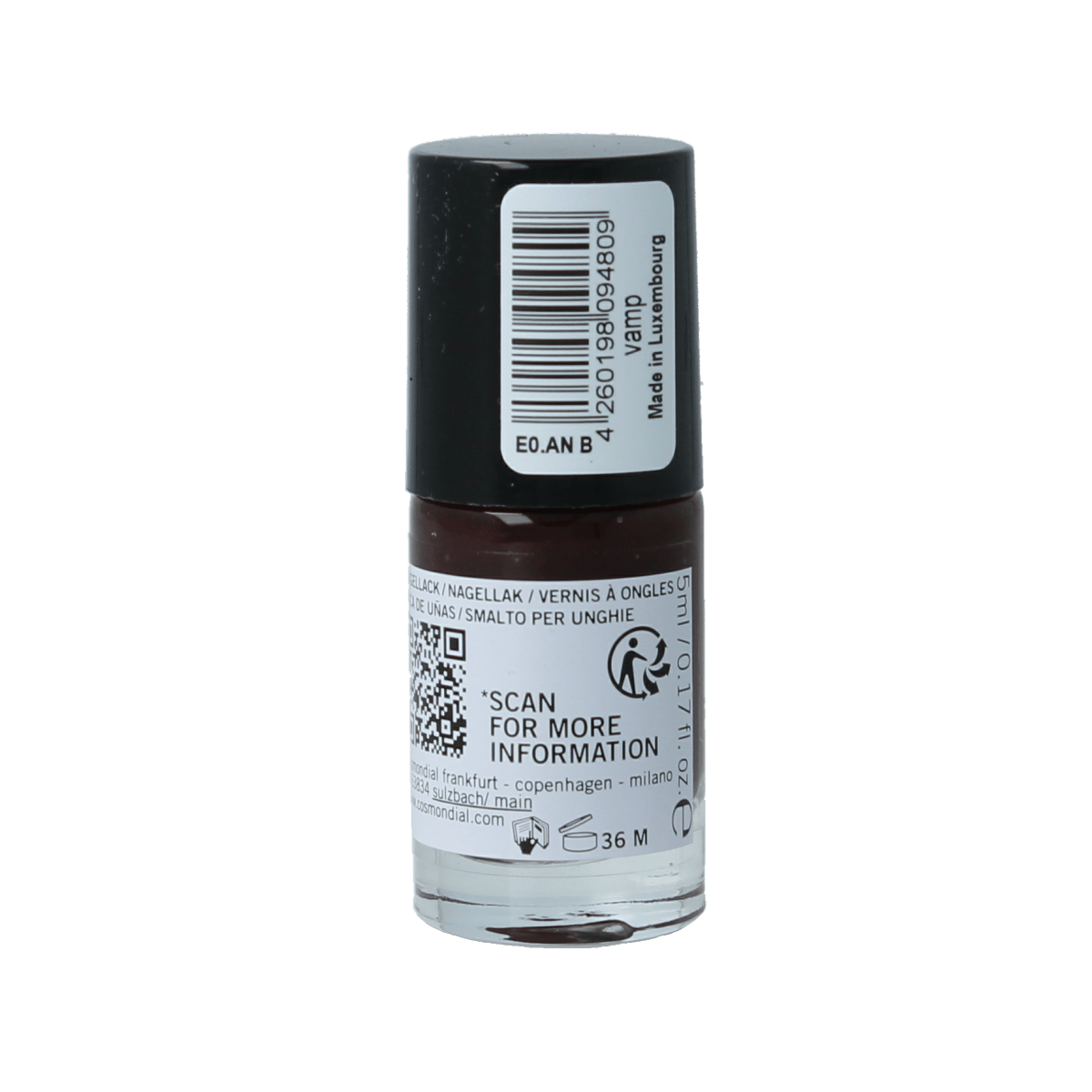 Benecos natural beauty Make-Up 5.00 Milliliter Benecos natural beauty Vegan nail polish vamp 20-free plantbased 5.00 Milliliter