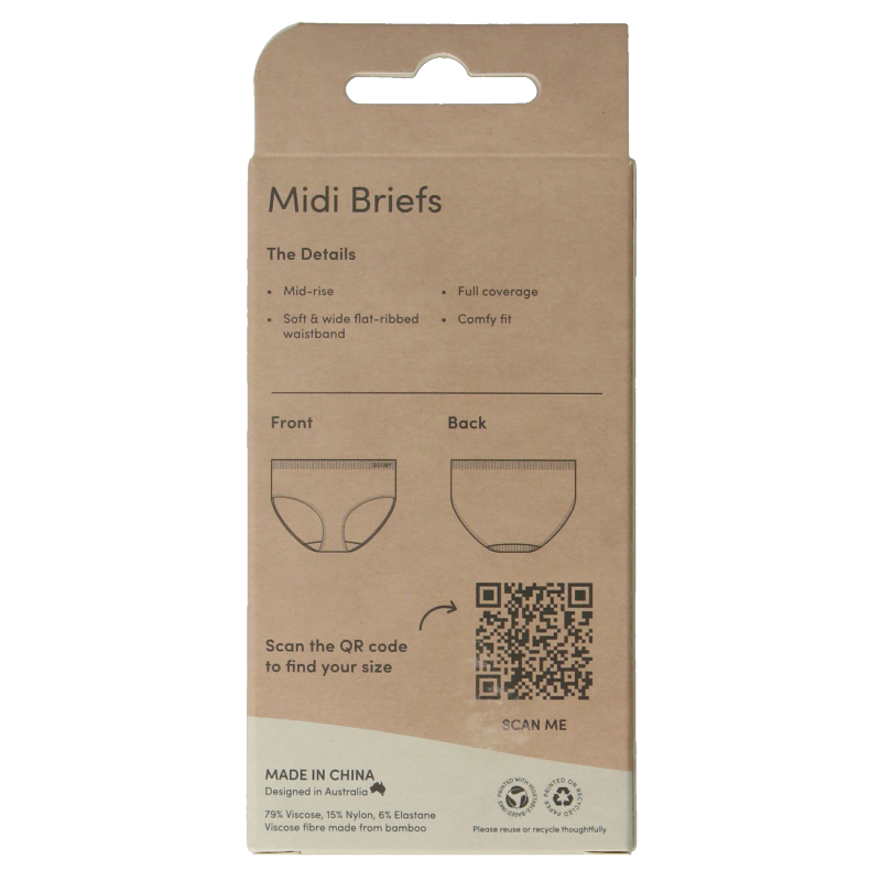 Black Boody midi hip slip, size M, made of comfortable eco-friendly clothing fabric, displayed on a plain background.