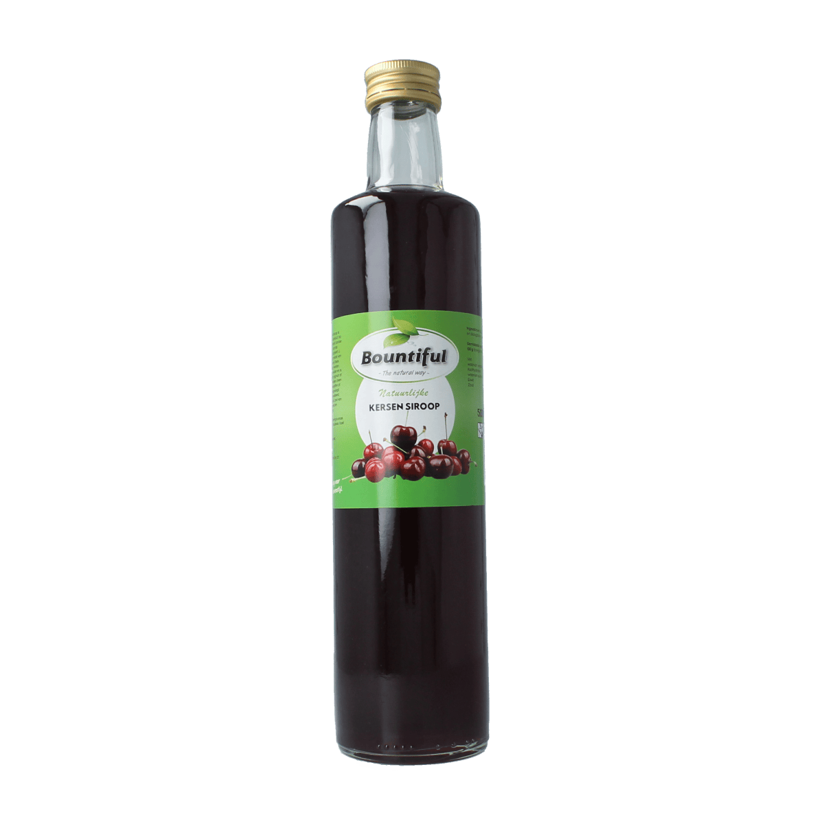 Bountiful Kersen siroop 500ml bottle, cherry-flavored drink and syrup from Bountiful for beverages and recipes.