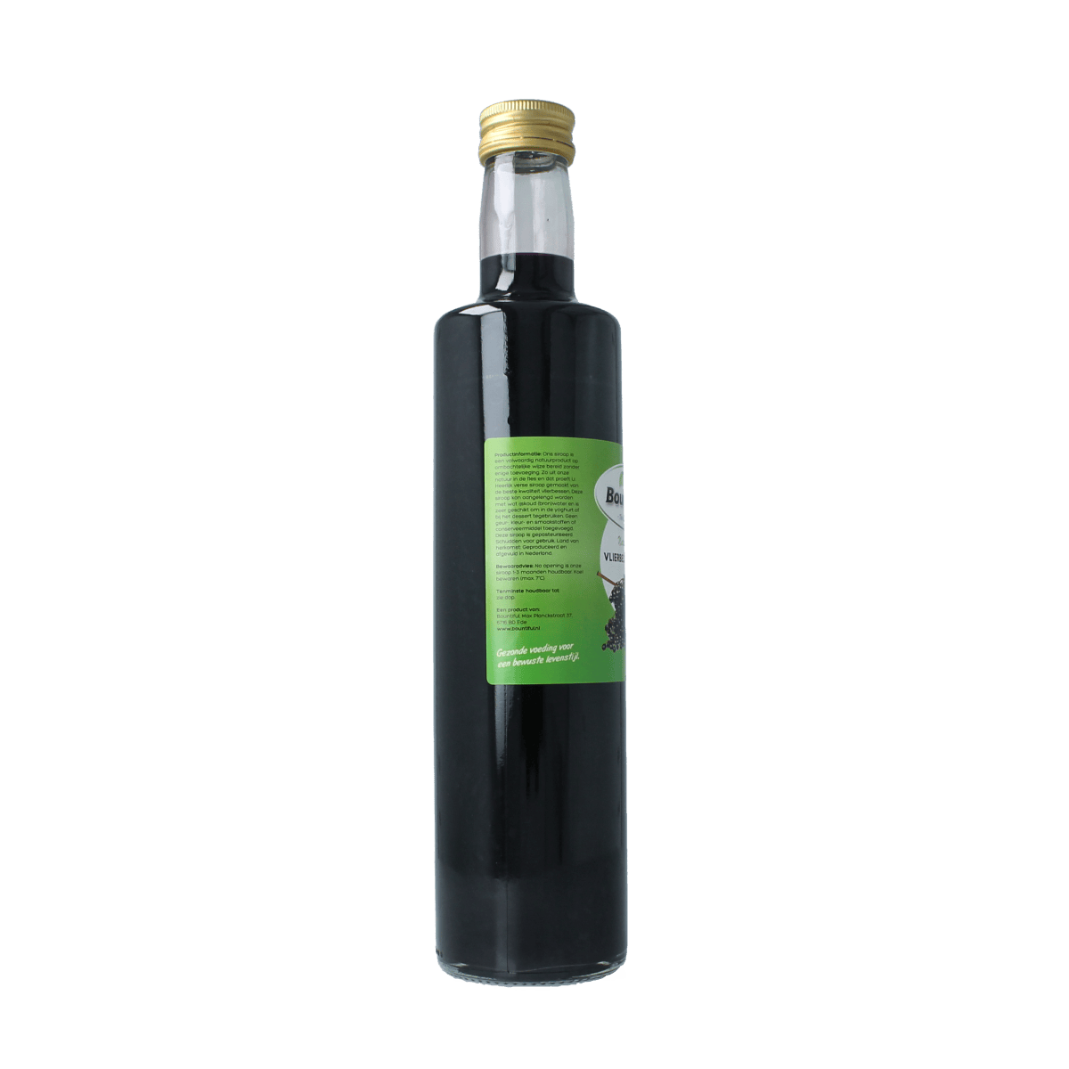Bountiful Vlierbessen siroop 500ml bottle, a fruit syrup for drinks and recipes, from Bountiful's beverage and juice collection.
