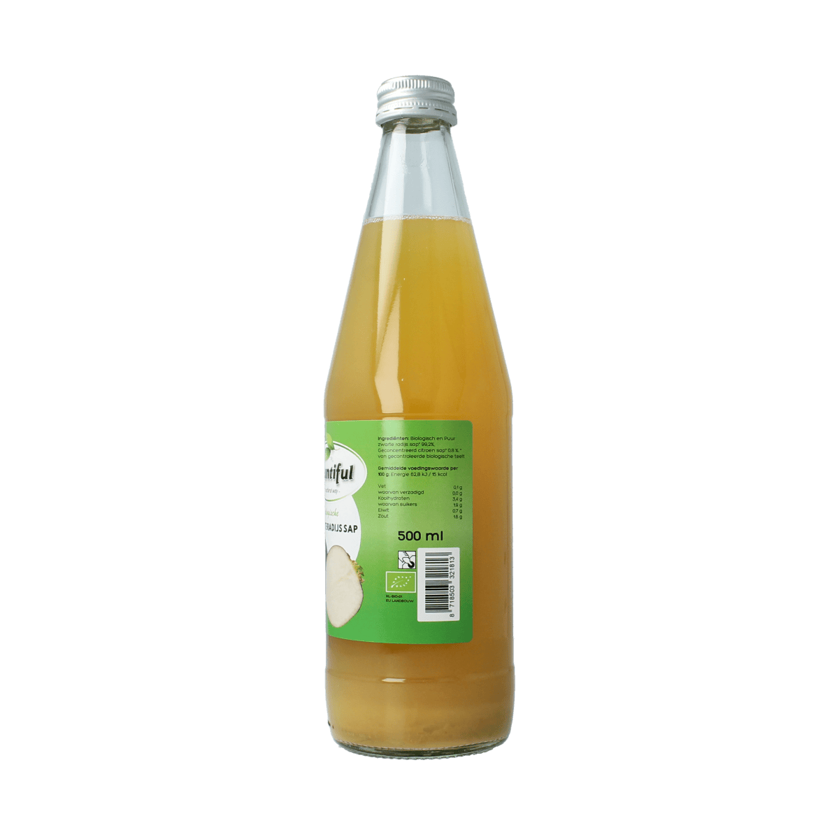 Bountiful organic black radish juice in a 500ml bottle, natural dark radish drink from Bountiful, dranken en sappen category.