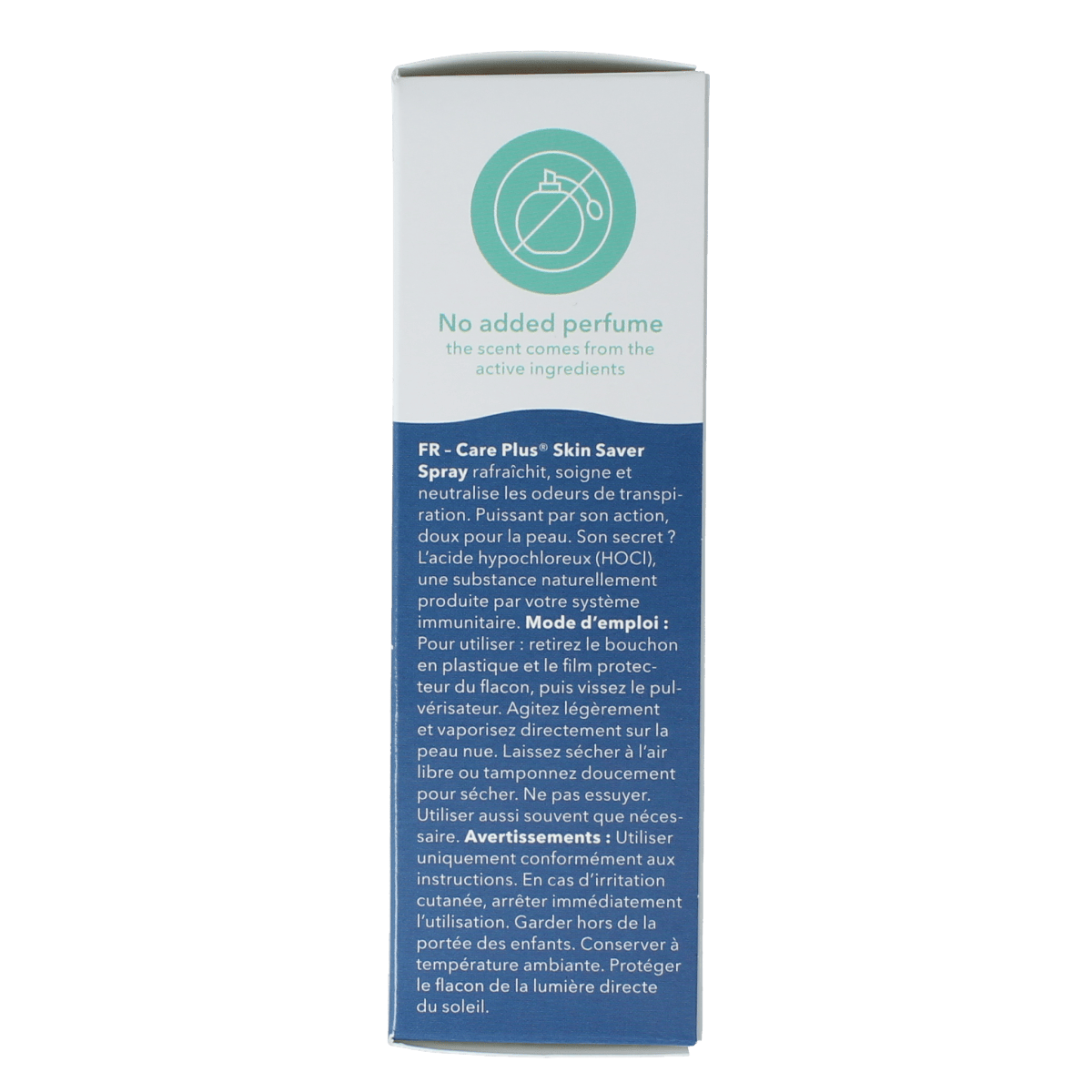 Care Plus Skin Saver Spray 100ml in a spray bottle, a body care product for skin soothing and protection.