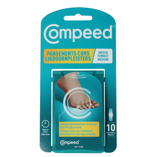 Compeed Voetverzorging 10.00 Stuks Compeed Likdoornpleister medium 10.00 Stuks