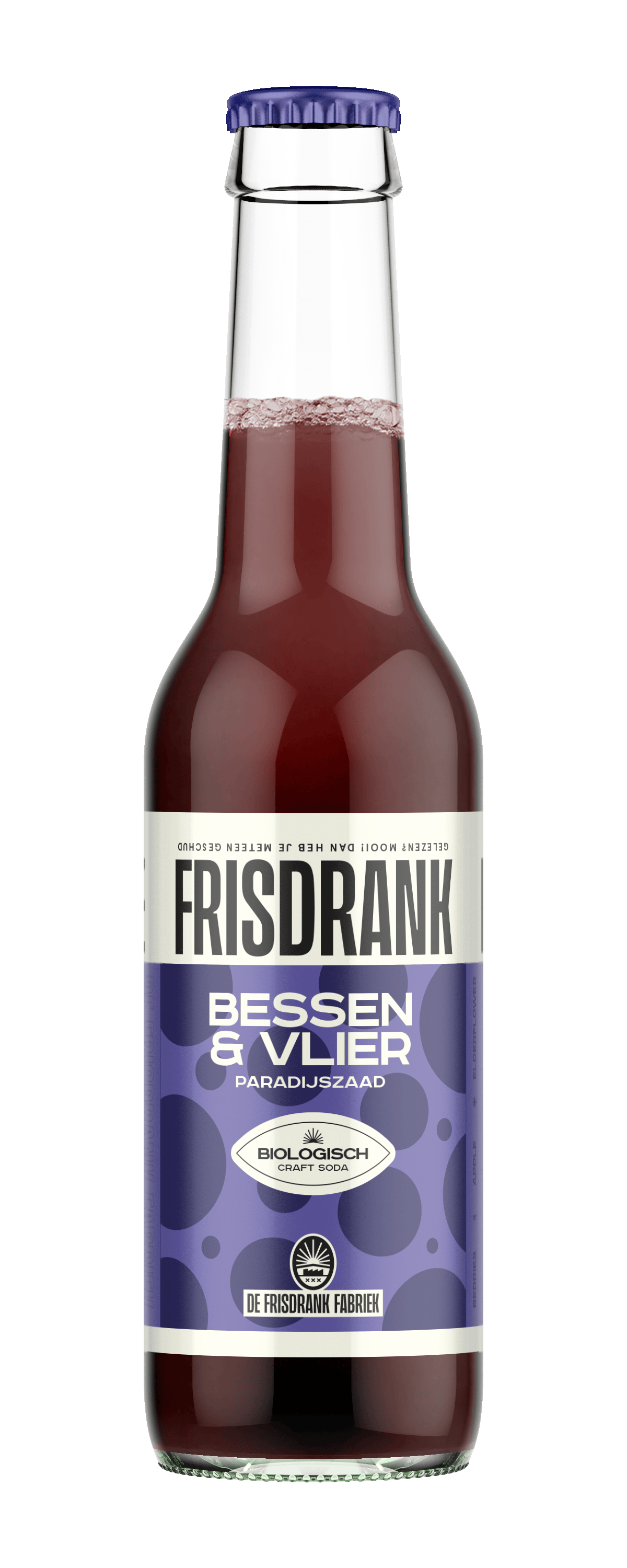 De Frisdrank Fabriek Dranken en Sappen 275.00 Milliliter De Frisdrank Fabriek  Koolzuurhoudende frisdrank bessen & vlier bio 275.00 Milliliter