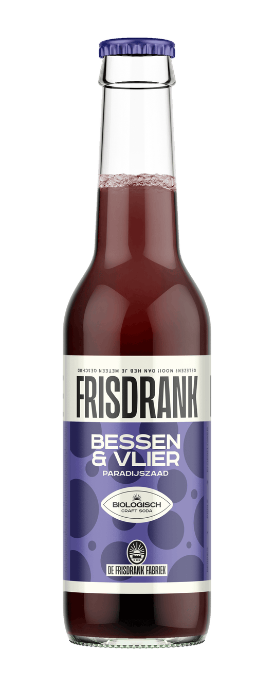 De Frisdrank Fabriek Dranken en Sappen 275.00 Milliliter De Frisdrank Fabriek  Koolzuurhoudende frisdrank bessen & vlier bio 275.00 Milliliter