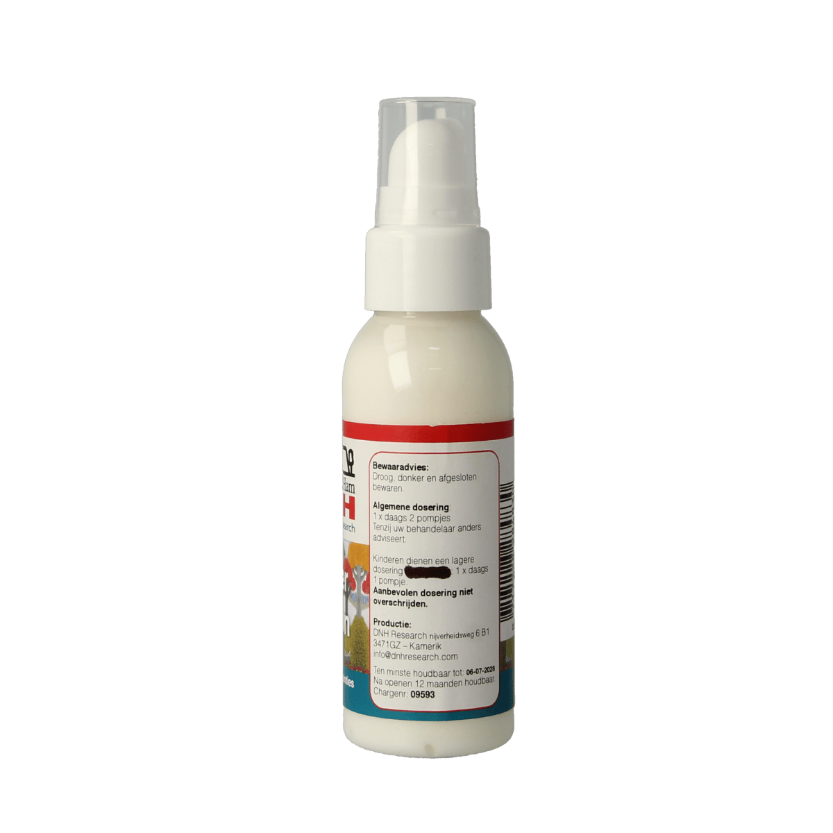 DNH Silver Lotion bottle for body care, 50ml, featuring sleek silver packaging and a pump dispenser.