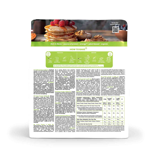 Purasana Glutenvrije protein pancake & muffin mix bio 400.00 Gram