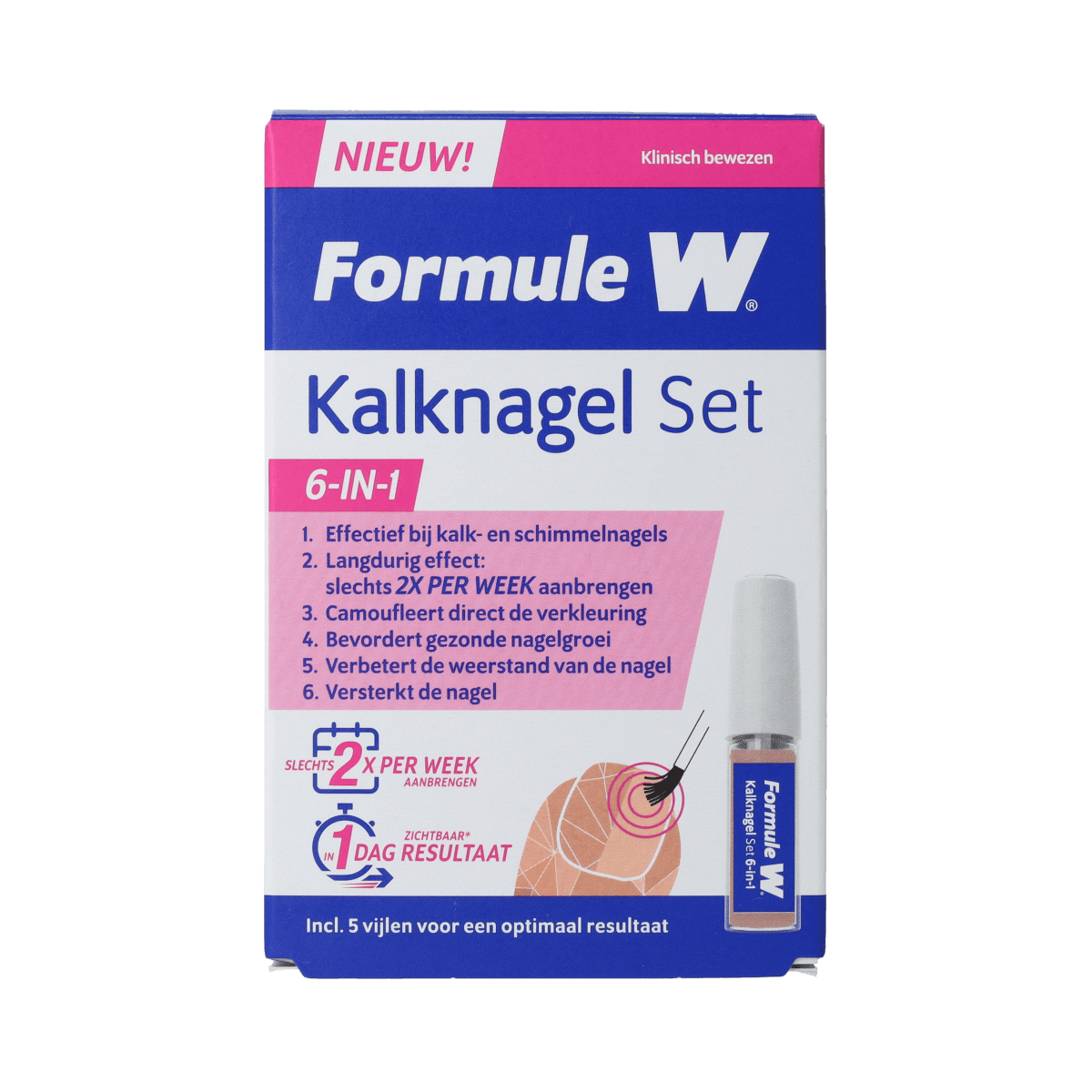 Formule W Lichaamsverzorging 1.00 Set Formule W Kalknagel set 6-in-1 1.00 Set