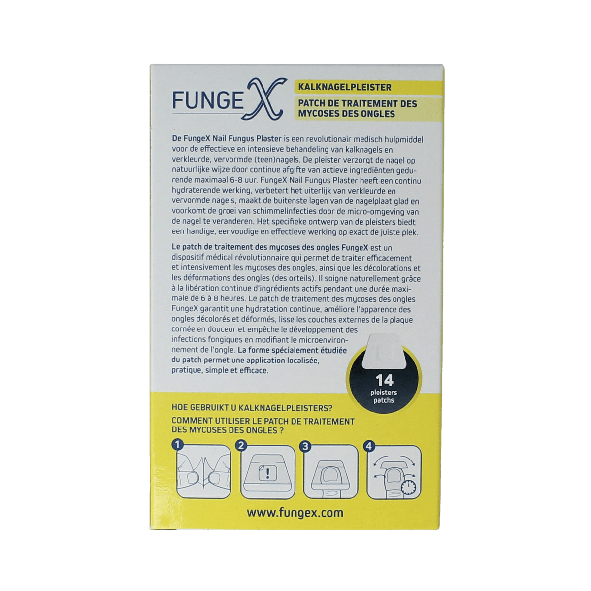 Fungex Voetverzorging 14.00 Stuks Fungex Kalknagel pleister forte 14.00 Stuks