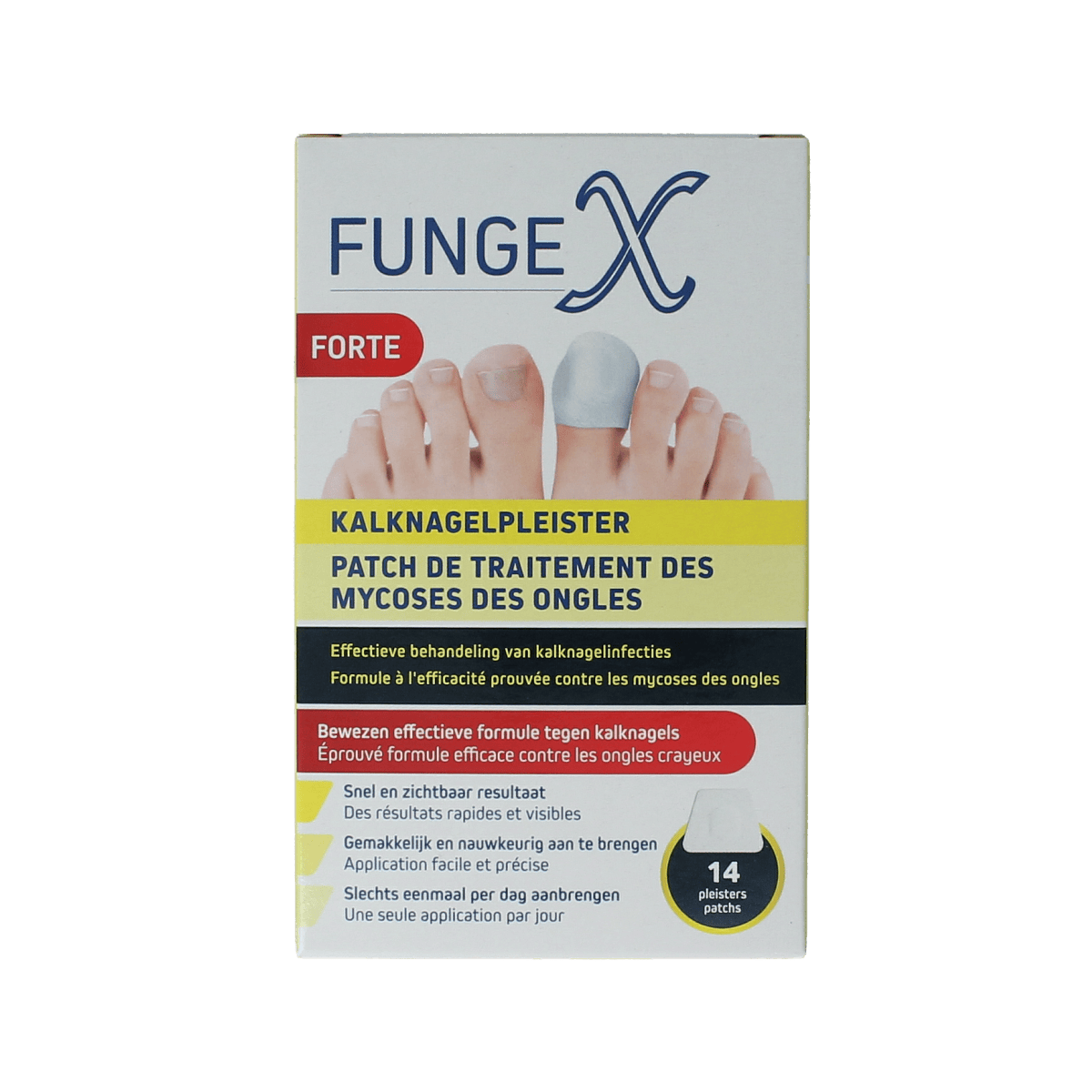 Fungex Voetverzorging 14.00 Stuks Fungex Kalknagel pleister forte 14.00 Stuks