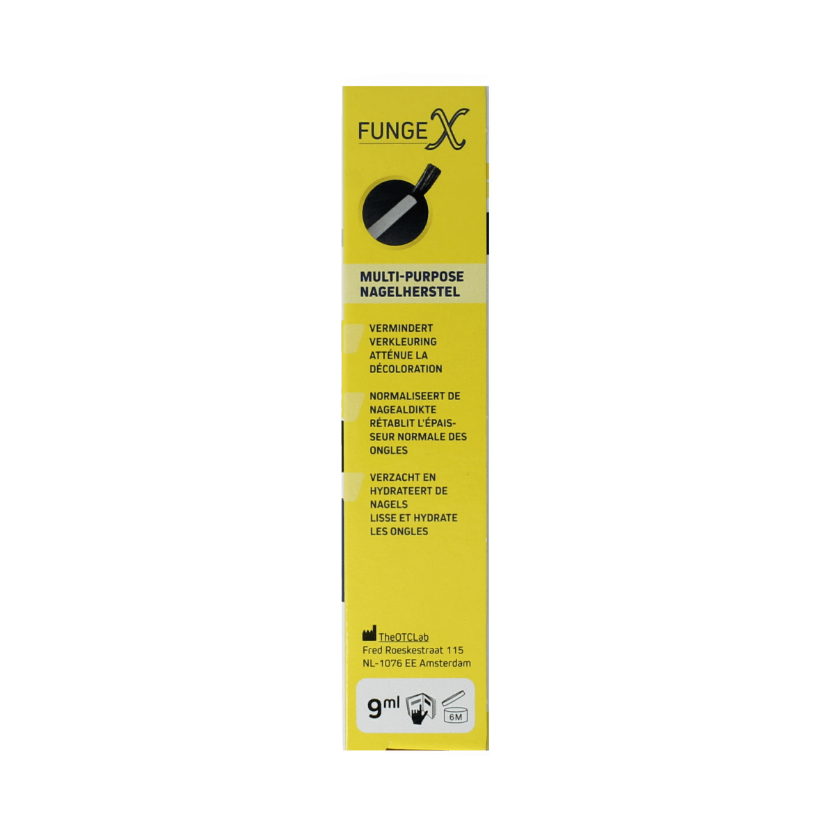 Fungex Voetverzorging 9.00 Milliliter Fungex Nagelherstel met kwastje 9.00 Milliliter
