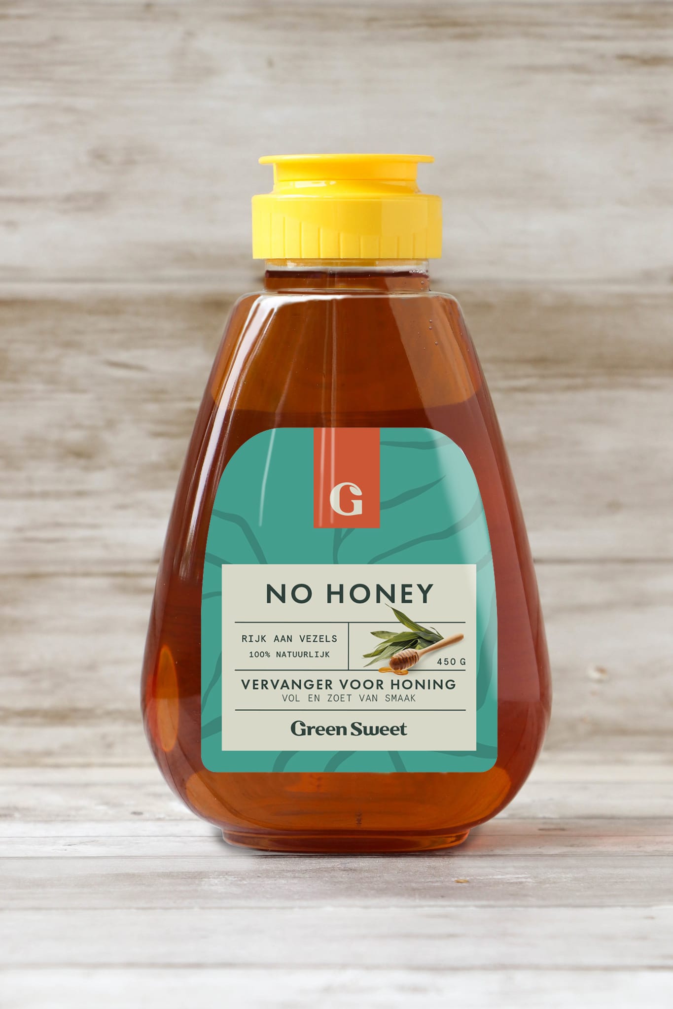 Green Sweet No Honey sweetener in a 450g package, green sugar and sweetener product from Green Sweet brand.