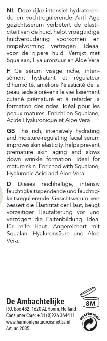 Harmonie Gezichtsverzorging 30.00 Milliliter Harmonie Face Serum Anti Age 30.00 Milliliter