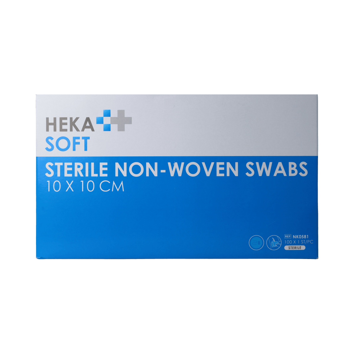 Heka Soft Gazen en Kompressen 100.00 Stuks Heka Soft Non-woven kompres 10 x 10cm 100.00 Stuks