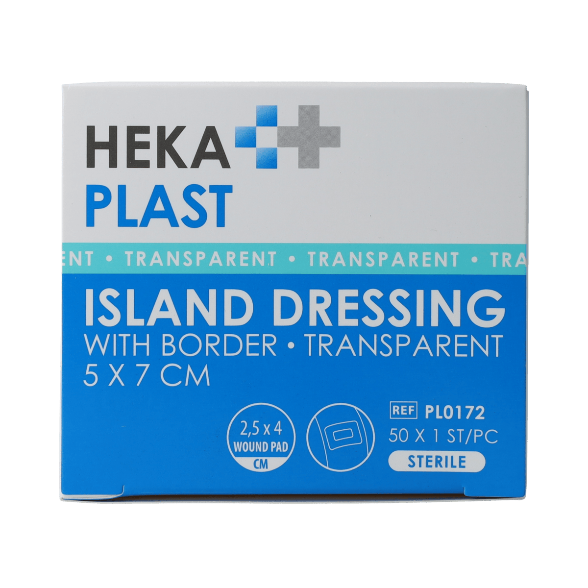 Hekaplast Pleisters en Tape 50.00 Stuks Hekaplast Border 5cm x 7cm transparant 50.00 Stuks