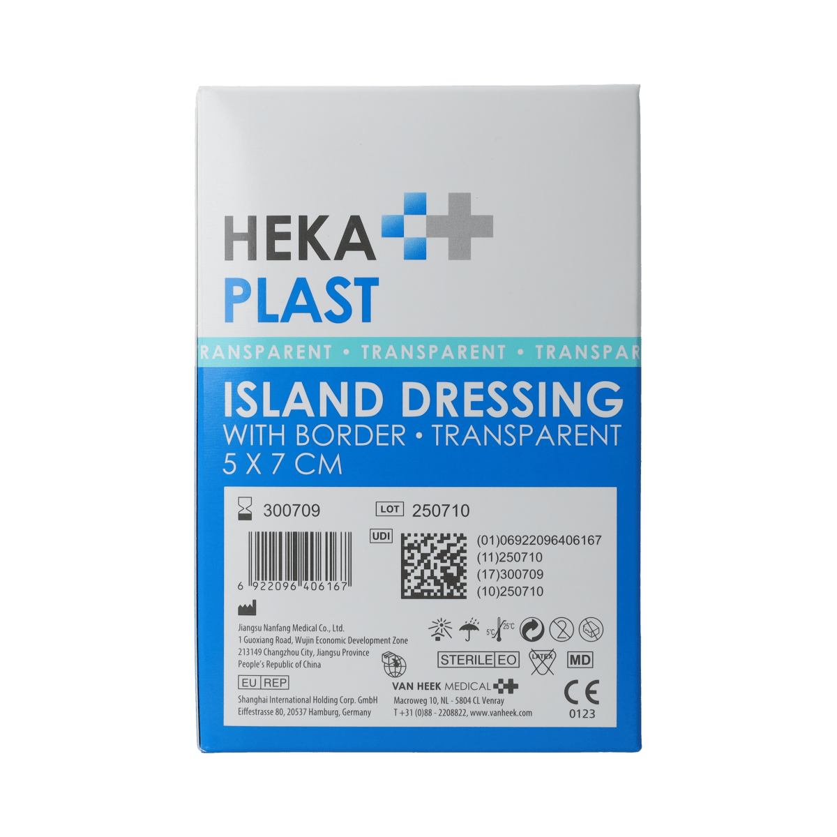 Hekaplast Pleisters en Tape 50.00 Stuks Hekaplast Border 5cm x 7cm transparant 50.00 Stuks