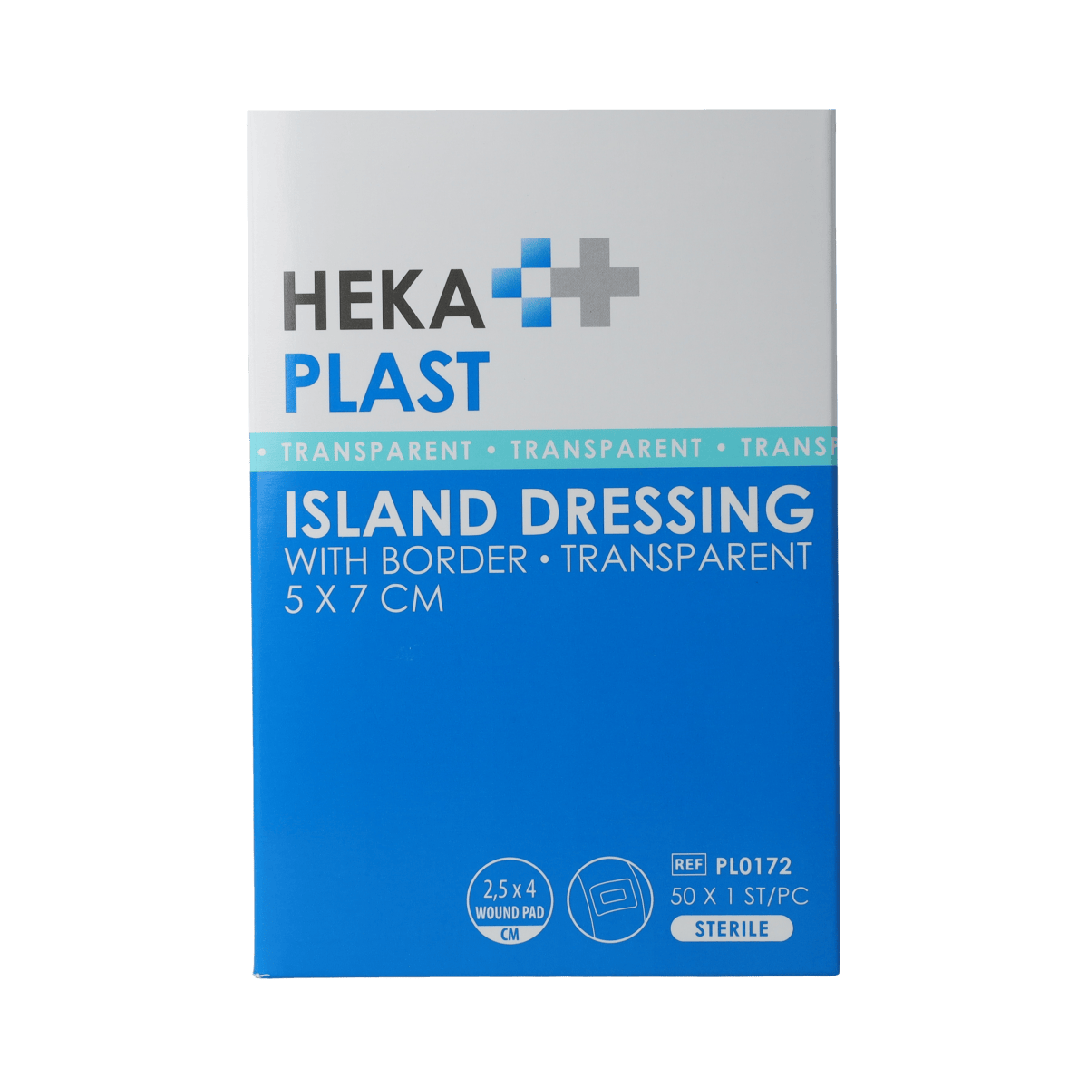 Hekaplast Pleisters en Tape 50.00 Stuks Hekaplast Border 5cm x 7cm transparant 50.00 Stuks