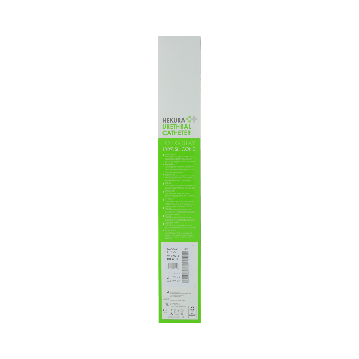 Hekura Katheter en Urinaal 1.00 Stuks Hekura Catheter 100% siliconen CH12 1.00 Stuks