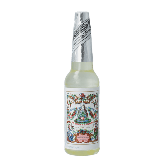 Lanman & Kemp Florida Water spiritual mist in a 70ml bottle, featuring a clear glass container with a decorative label.