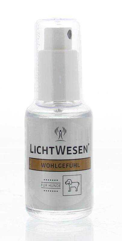 Lichtwesen Welzijn hond verzorgingsproduct in 30ml bottle, natural pet care supplement for dogs