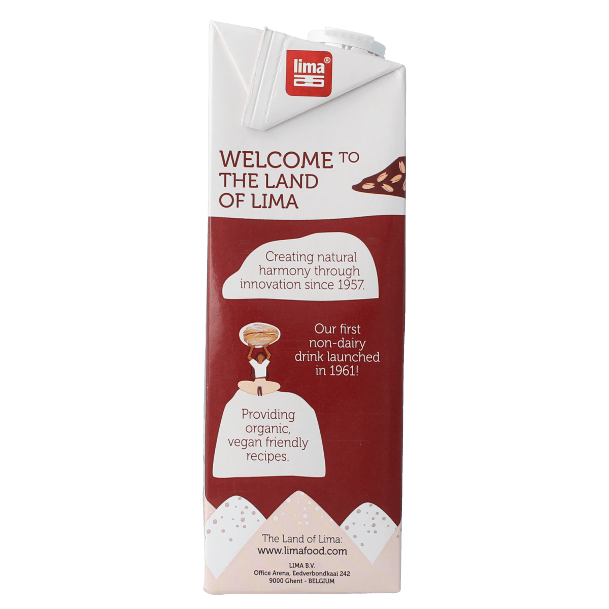 Lima Pur organic oat drink in a 1-liter carton, dairy-free beverage from the Dranken en Sappen category.