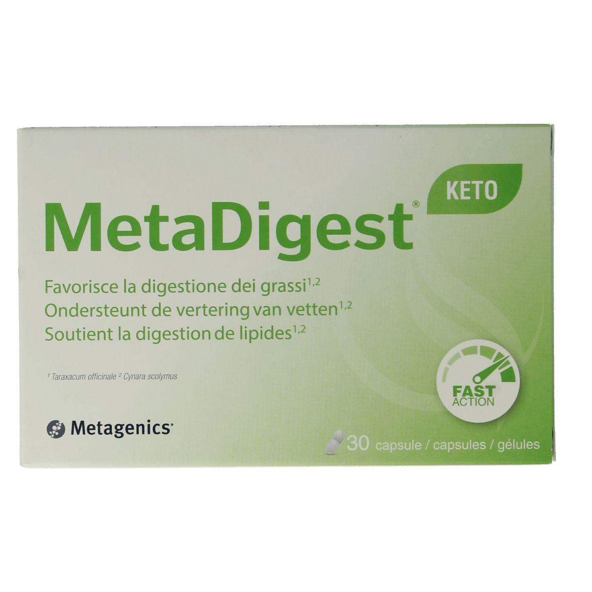 Metagenics Vezels en Enzymen 30.00 Capsules Metagenics Metadigest keto 30.00 Capsules