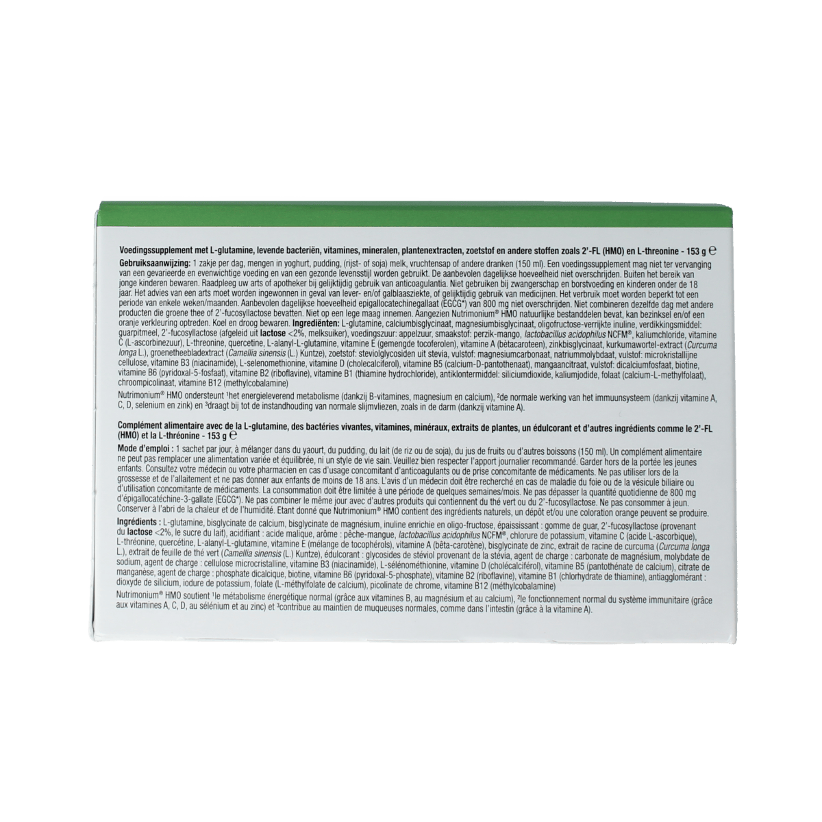 Metagenics Nutrimonium HMO NF multivitamin sachets, dietary supplement with HMO, in 28 sachets for immune support and daily nutrition.