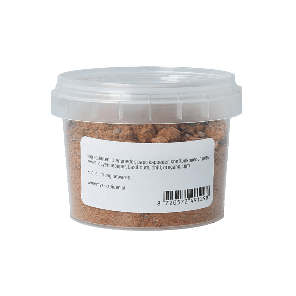 Myx Cajun kruidenmix glutenvrij in 40g packet, with a blend of herbs and spices for flavorful Cajun dishes.