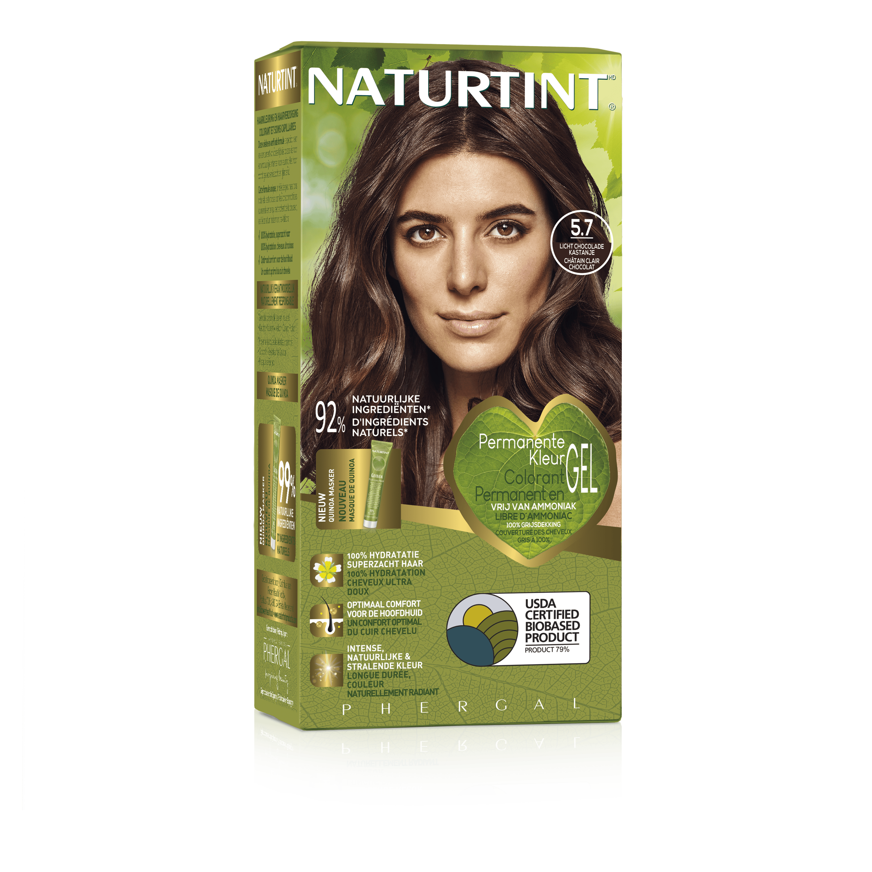 Naturtint Haarkleuring 170.00 Milliliter Naturtint 5.7 Licht choco kastanje 170.00 Milliliter