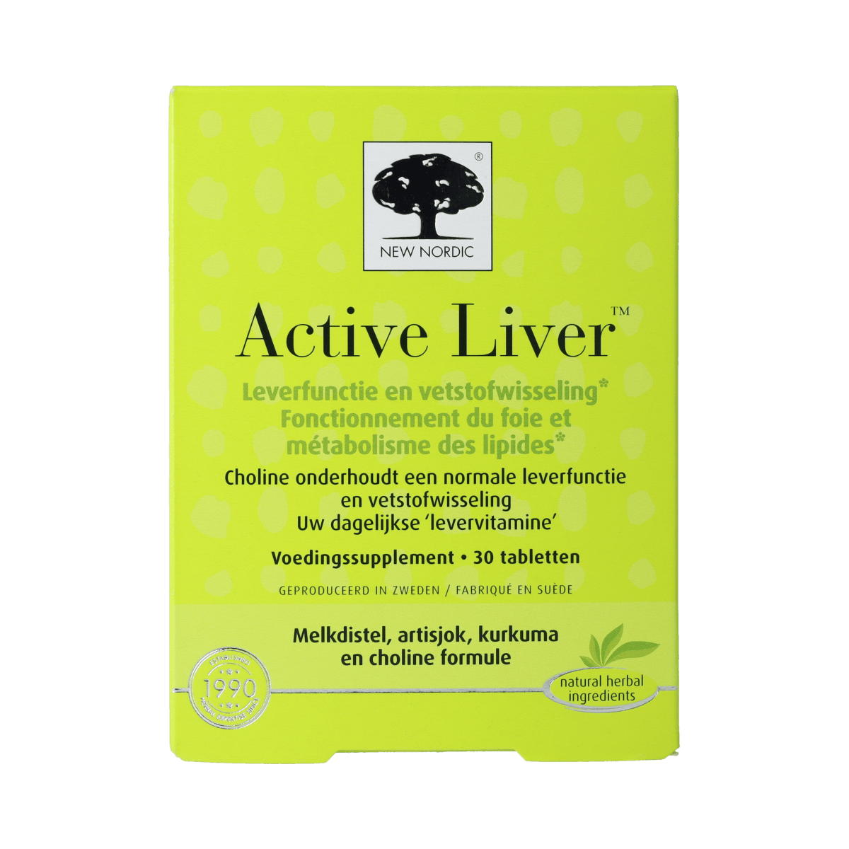New Nordic Kruidenpreparaten 30.00 Tabletten New Nordic Active liver 30.00 Tabletten