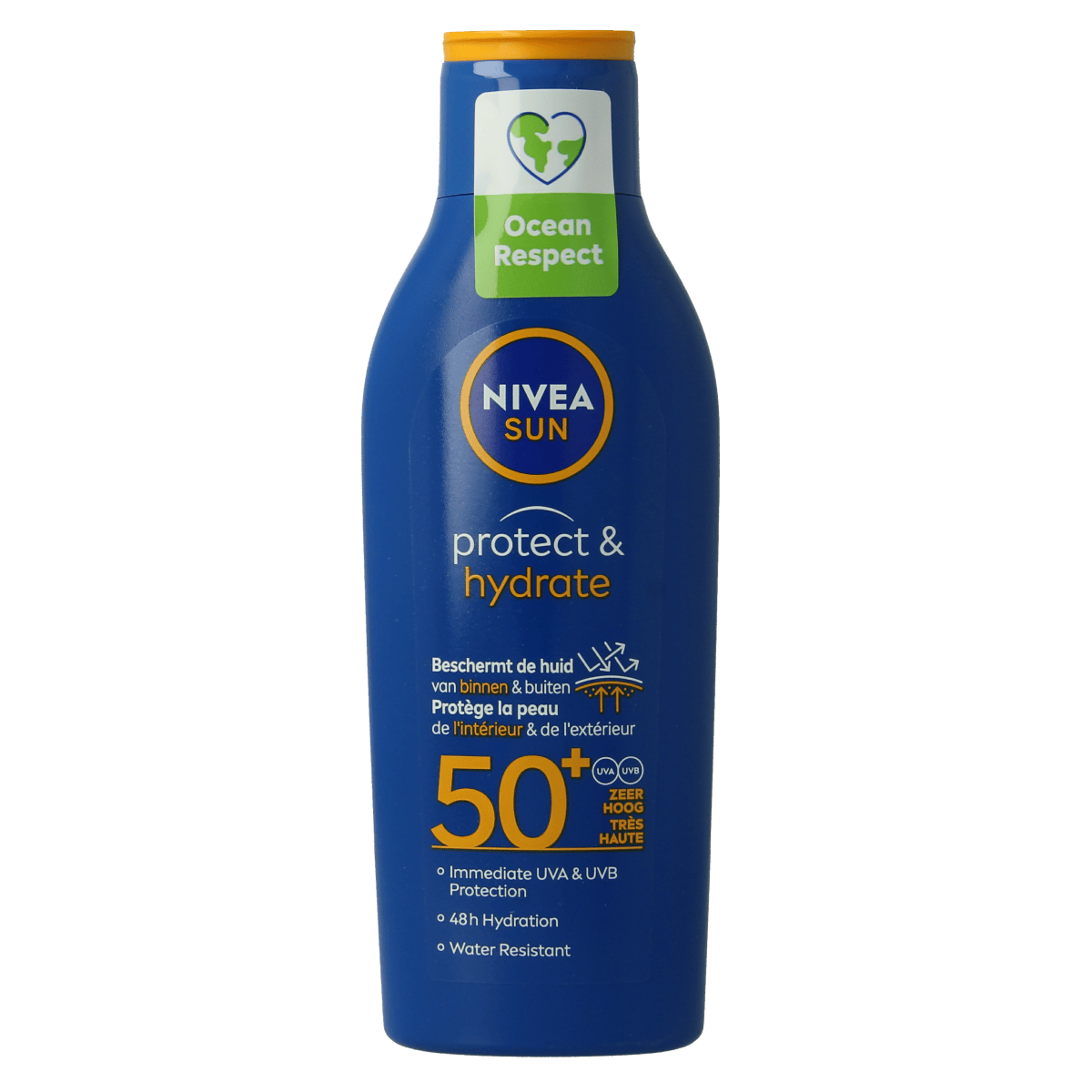 Nivea Zonnen 200.00 Milliliter Nivea Sun protect & hydrate zonnemelk SPF50 200.00 Milliliter