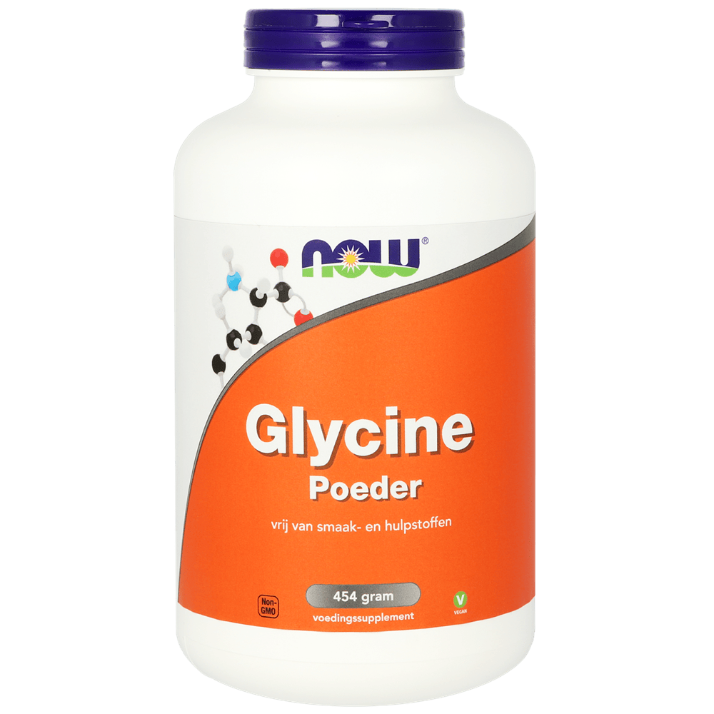 NOW Aminozuren 454.00 Gram NOW Glycine Poeder 454.00 Gram