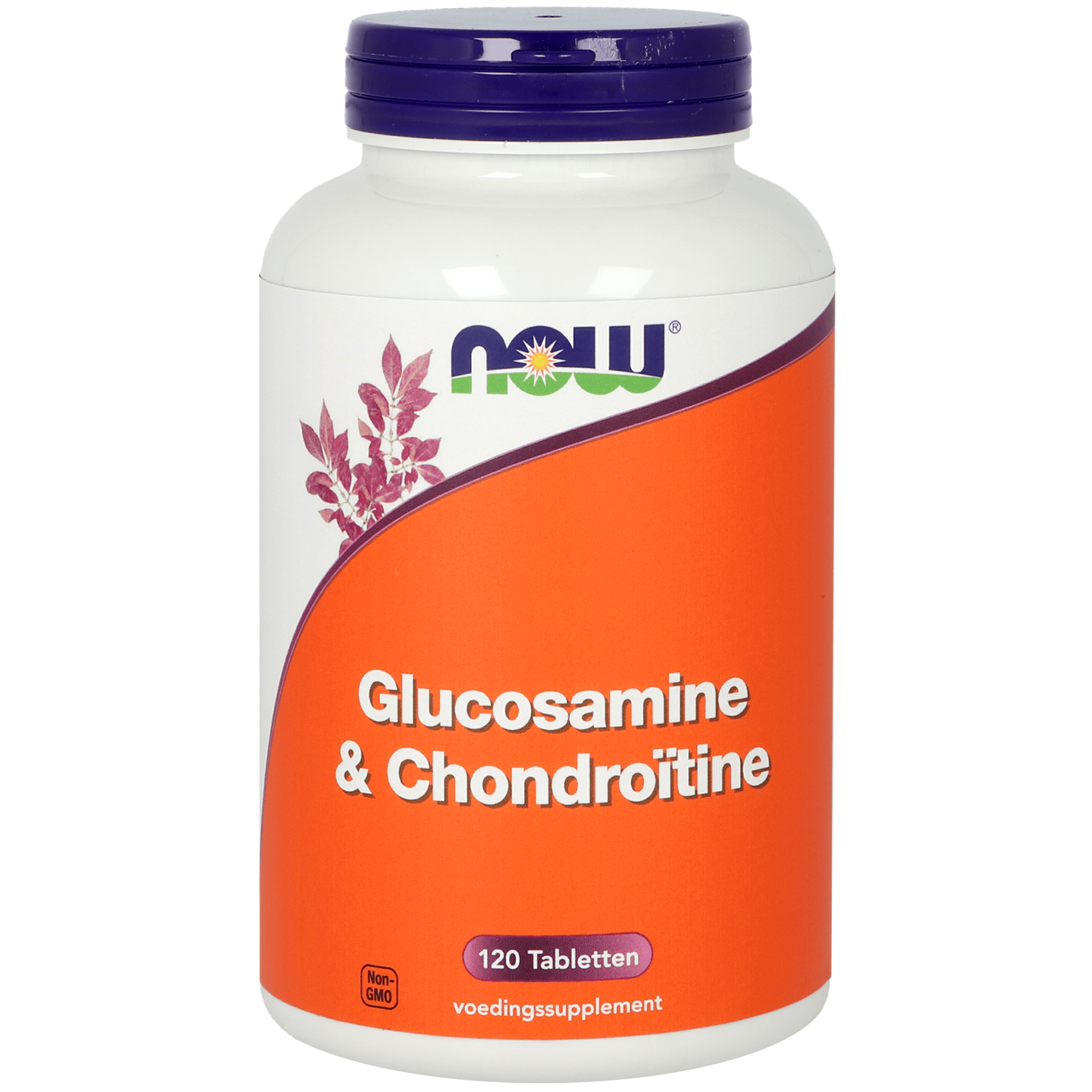 NOW Glucosamine & Chondroitine mineral supplement bottles with 120 tablets, designed to support joint health and mobility.