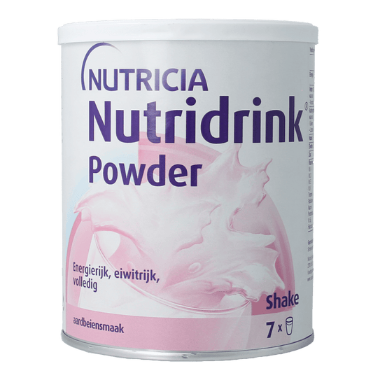 Nutridrink Medische Dieëtvoeding 335.00 Gram Nutridrink Aardbei poeder 335.00 Gram