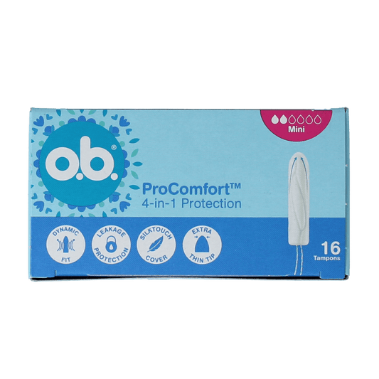 OB Damesverband en Tampons 16.00 Stuks OB Tampons pro comfort advanced mini 16.00 Stuks