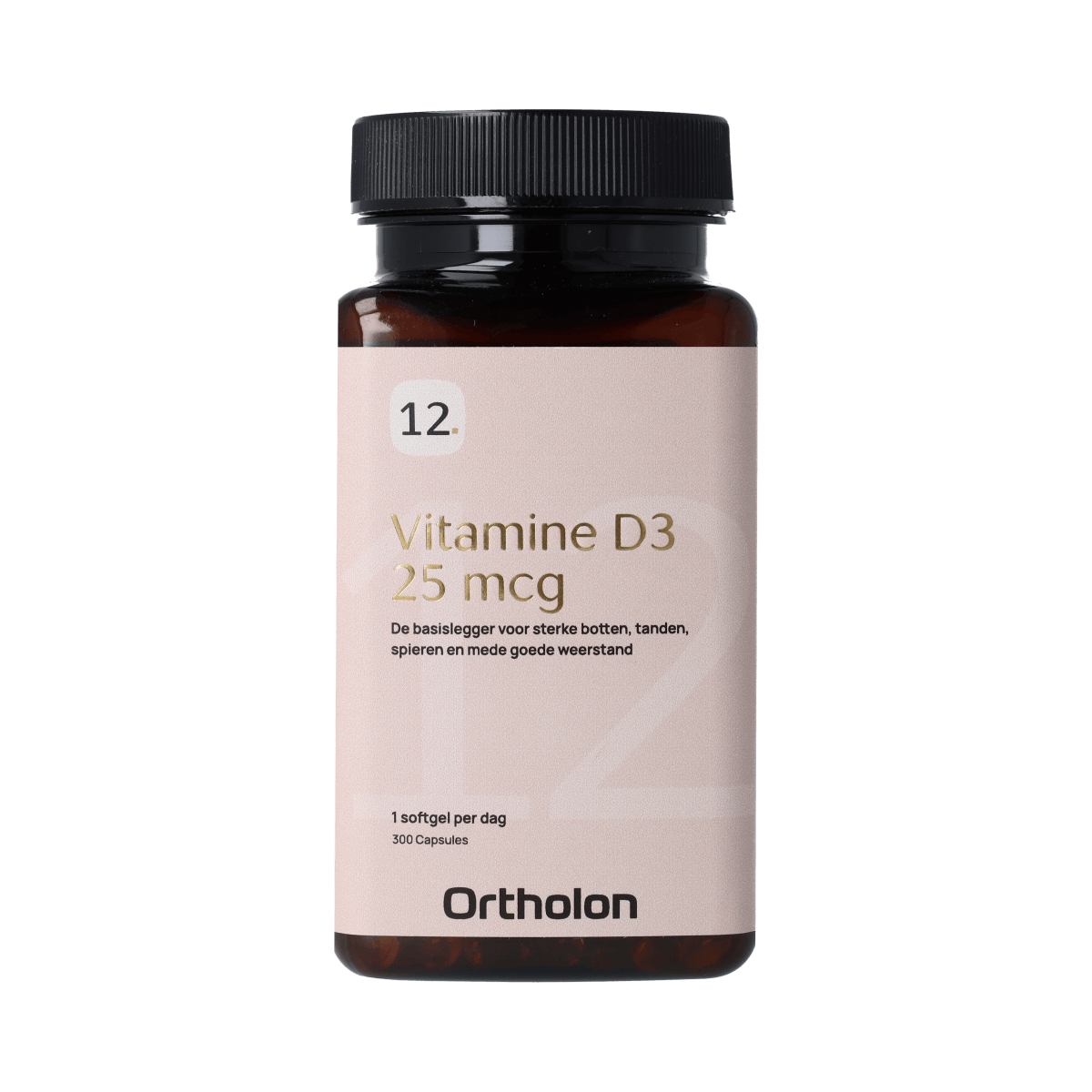 Ortholon Vitamine Enkel 300.00 Softgels Ortholon Vitamine D3 - 25mcg 300.00 Softgels
