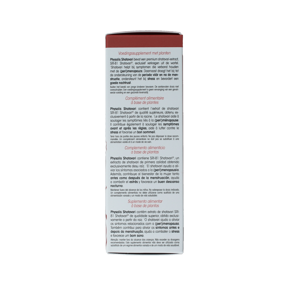 Physalis Shatavari capsules, dietary supplement in a bottle, featuring the Physalis brand label and 30 capsules for health support.