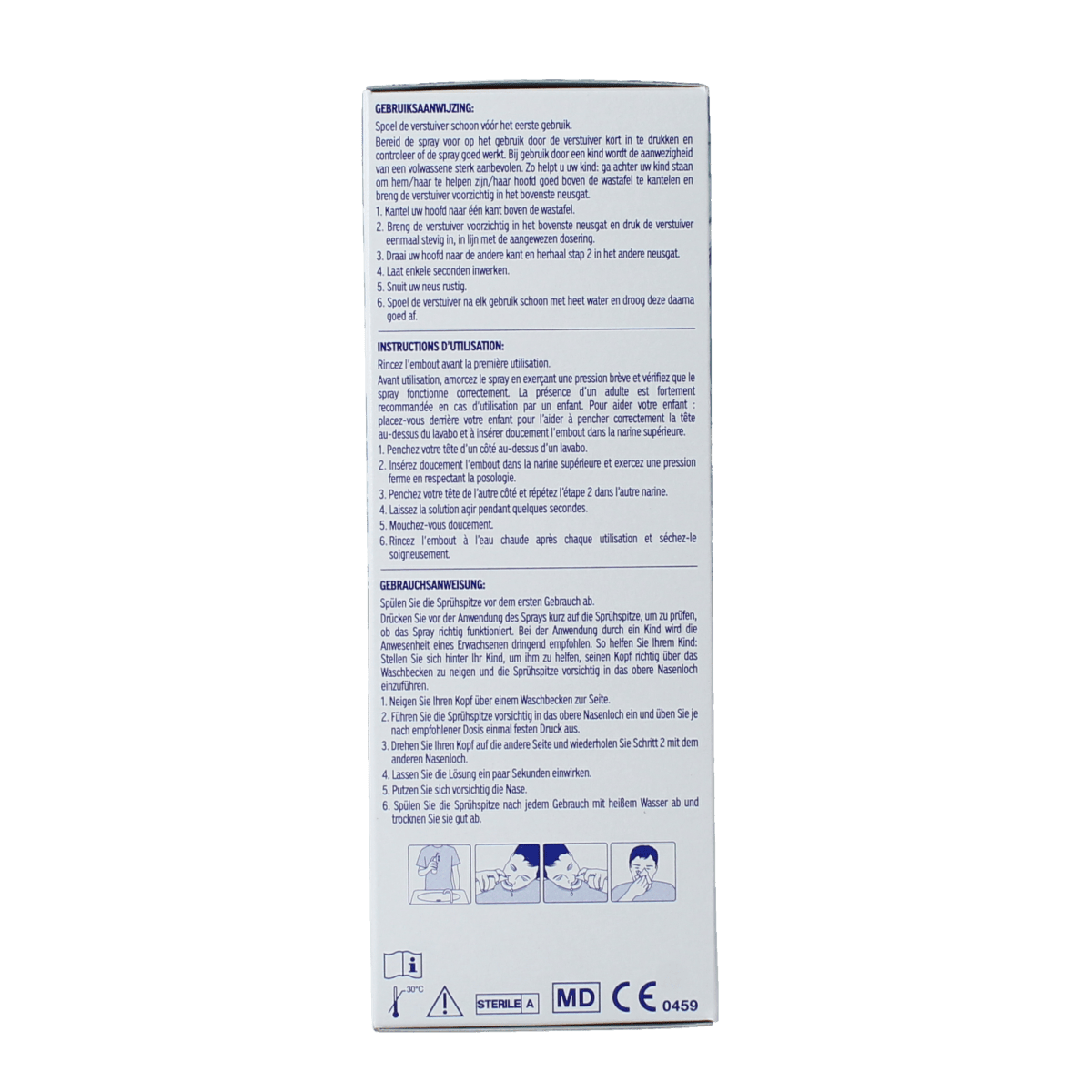 Physiomer Kids nasal care and inhalation spray bottle, 135ml, designed for children's nasal hygiene and breathing support.