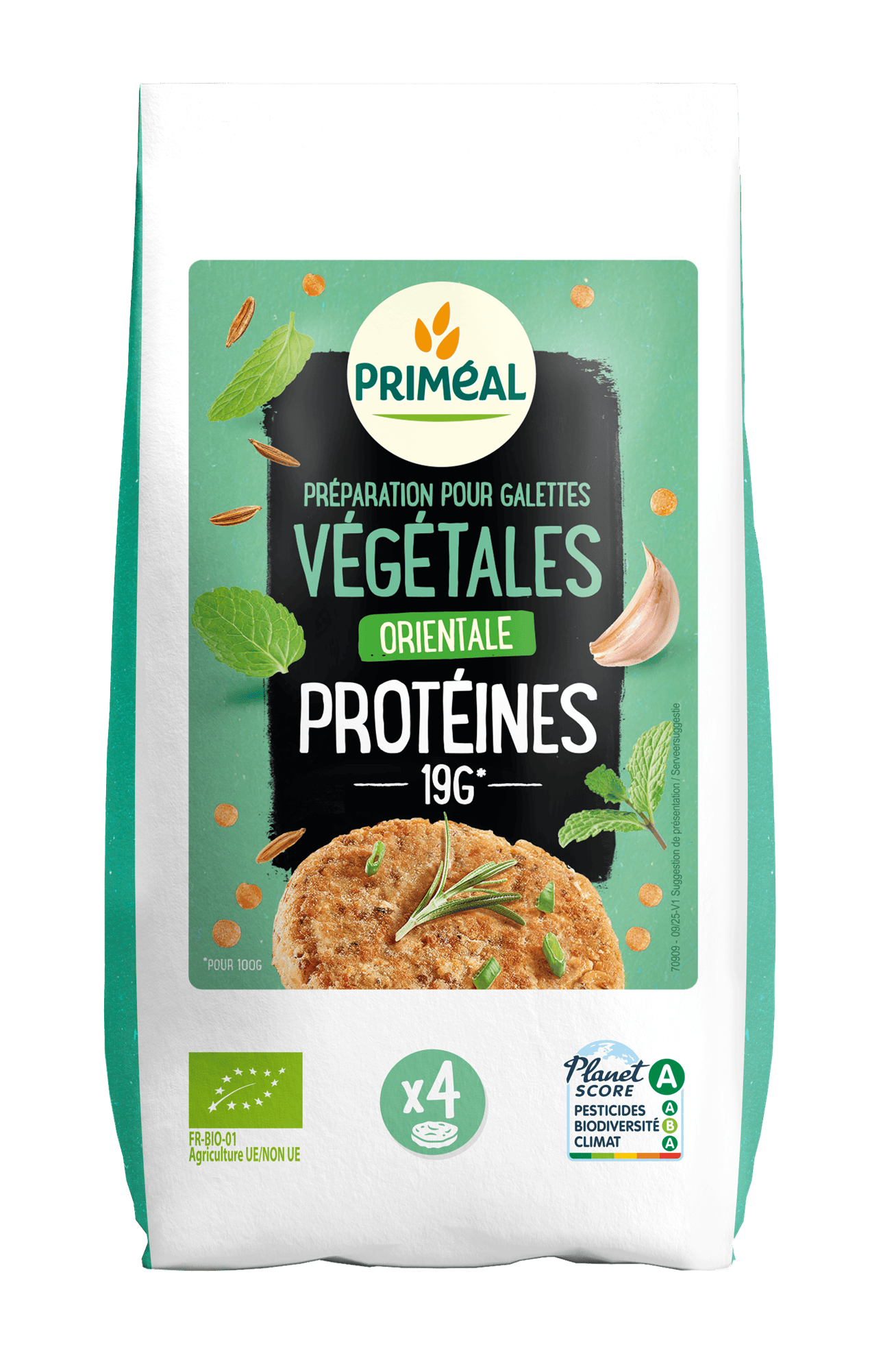 Primeal Kruiden, Zouten en Maaltijdmixen 200.00 Gram Primeal Groenteburgermix Orientaals proteine bio 200.00 Gram