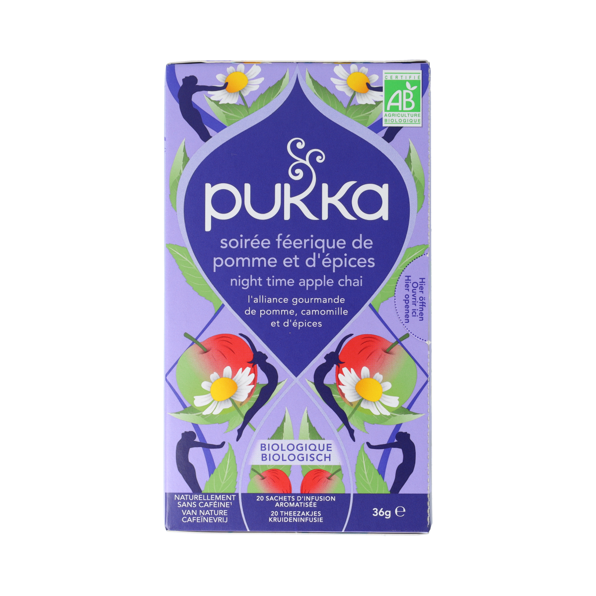 Pukka Koffie en Thee 20.00 Zakjes Pukka Night Time Apple Chai 20.00 Zakjes