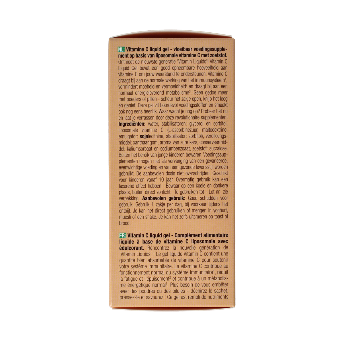 Purasana Vitamin C liquid gelstick 10ml pack with 15 sticks, natural vitamin supplement in convenient gel format.