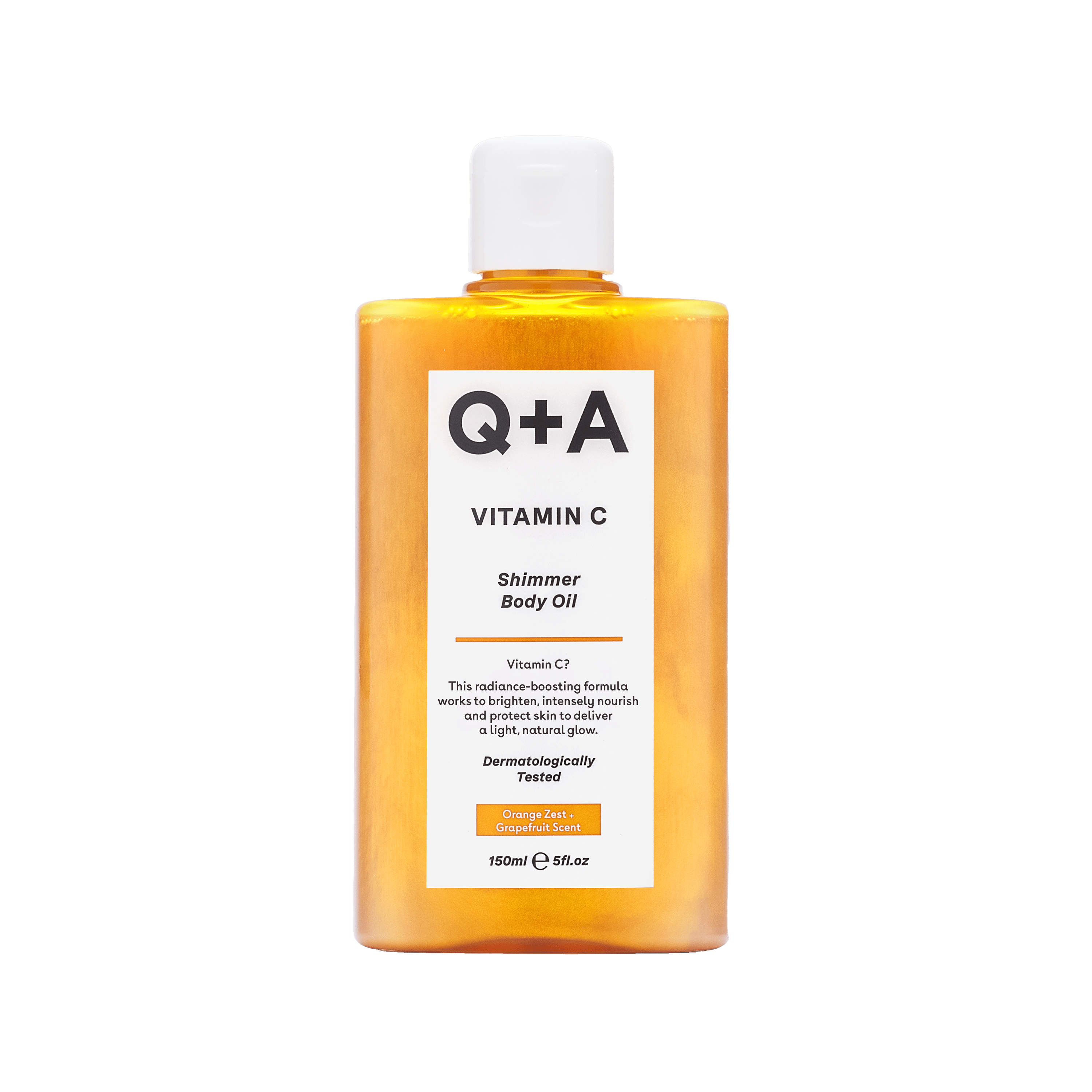 Q+A Lichaamsverzorging 150.00 Milliliter Q+A Vitamin C Shimmer Body Oil 150.00 Milliliter
