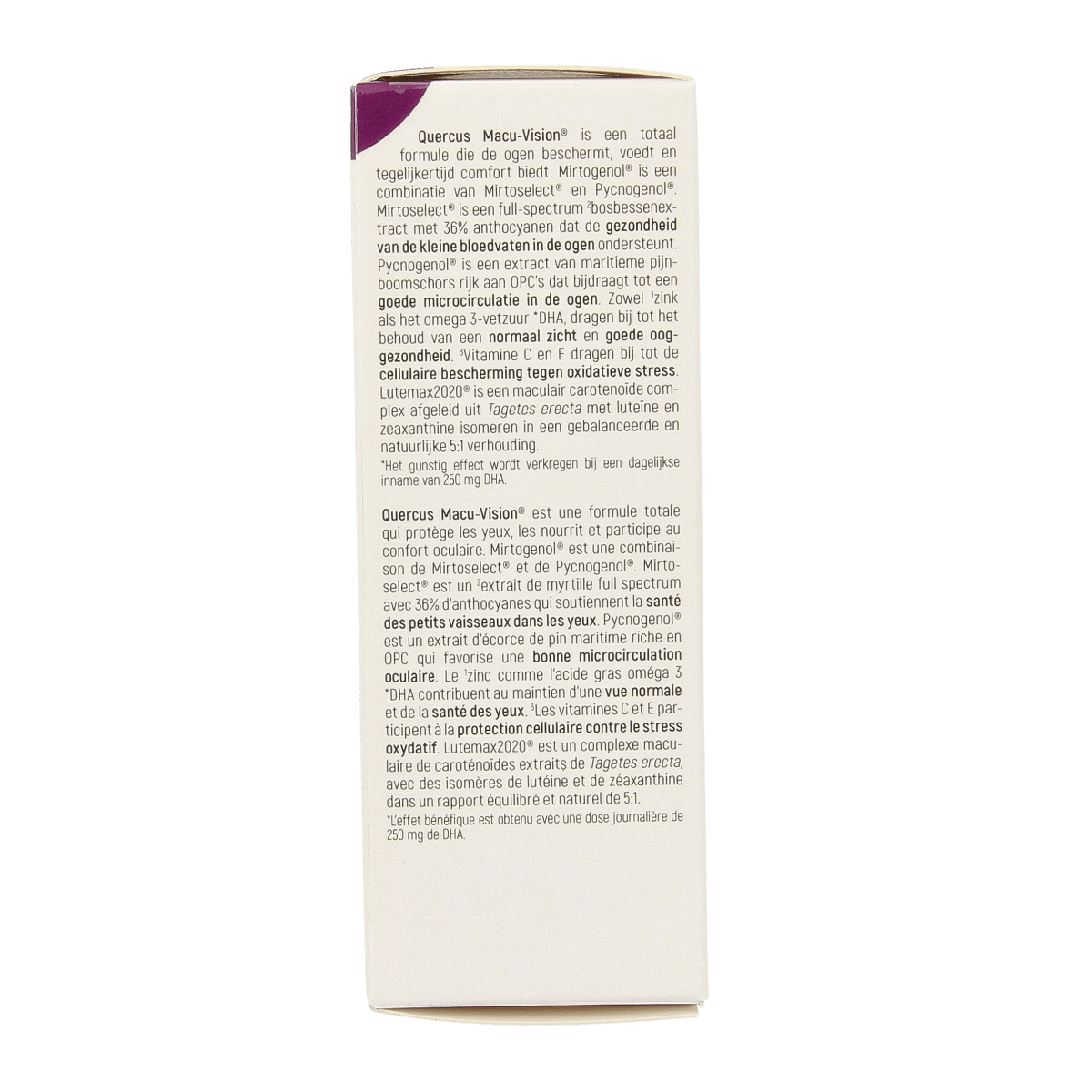 Quercus Macu-Vision multivitamin capsules by Quercus, 30-count bottle, dietary supplement for eye health.