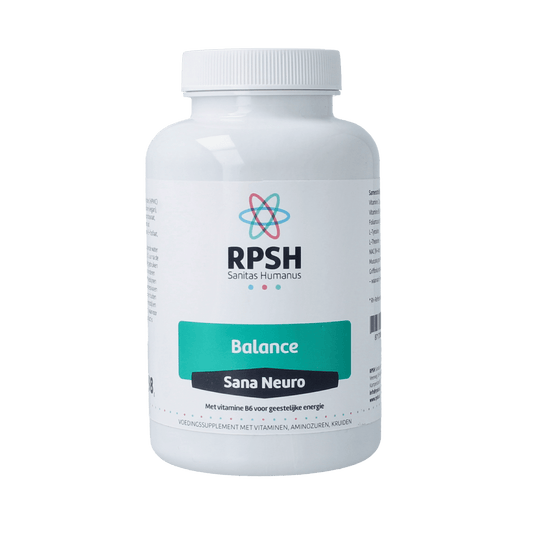 RPSH Sana Neuro Balance multivitamin capsules in a bottle, designed to support neurological health and overall wellness.