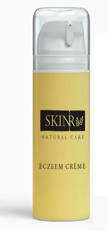 Skinr Eczeem creme 30ml in a tube, soothing body care product designed for eczema relief and skin hydration.
