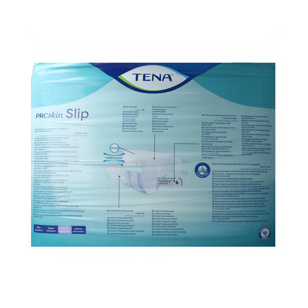 Tena Proskin Slip Maxi incontinent underwear in size L, 24 pieces, designed for comfortable incontinence protection.